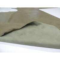 Lederhaut Büffelleder Polsterleder Antikleder olive ca. 2,50 qm